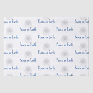 Weihnachten Weltfrieden Beach Sand Dollar Patter Seidenpapier