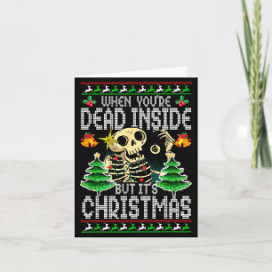 Weihnachten, wenn du innerlich tot bist, aber es i karte