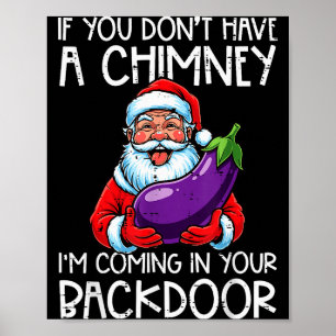 Weihnachten wenn du keinen Schornstein hast Xmas E Poster