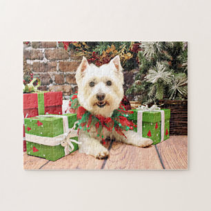 Weihnachten - Westhochland Terrier - Abby Puzzle