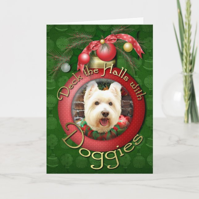 Weihnachten - Westie - Glück (Vorderseite)