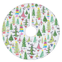 Weihnachten Whimsical Bäume Rosa Grün