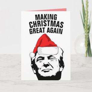 WEIHNACHTEN WIEDER GROSS MACHEN DONALD TRUMP GREET KARTE