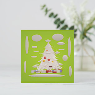 Weihnachten wieder großartig blass grüne Schneebau