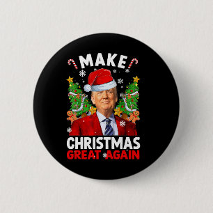 Weihnachten wieder großartig Donald Trump Sant Button