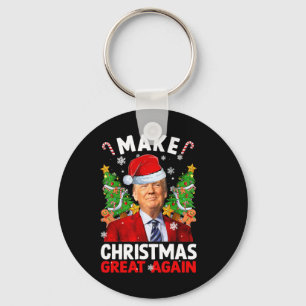 Weihnachten wieder großartig Donald Trump Sant Schlüsselanhänger