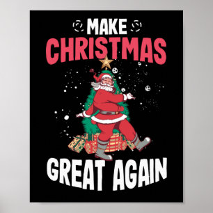 Weihnachten wieder großartig Funny Puff Poster