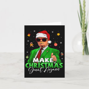 Weihnachten wieder großartig Funny Santa Trump Chr Karte