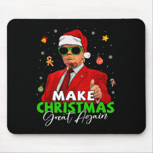 Weihnachten wieder großartig Funny Santa Trump Chr Mousepad