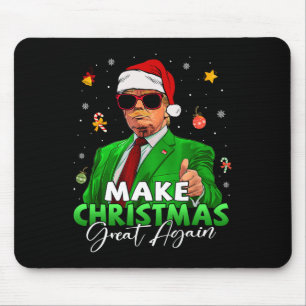 Weihnachten wieder großartig Funny Santa Trump Chr Mousepad