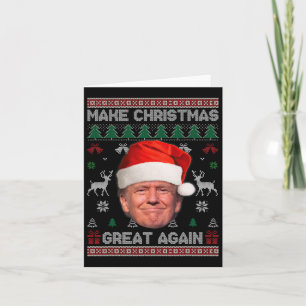 Weihnachten wieder großartig Funny Trump hässlich Karte