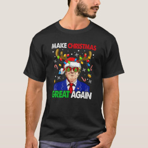 Weihnachten wieder großartig Funny Trump Ugly Chri T-Shirt