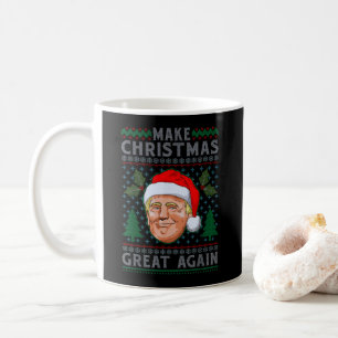 Weihnachten wieder großartig Funny Trump Ugly Xmas Kaffeetasse