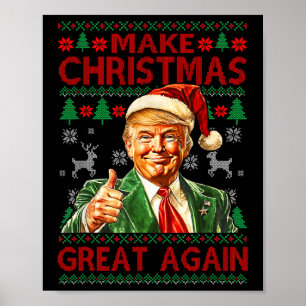 Weihnachten wieder großartig Funny Trump Weihnacht Poster