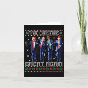 Weihnachten wieder großartig machen Ugly Sweaters Karte