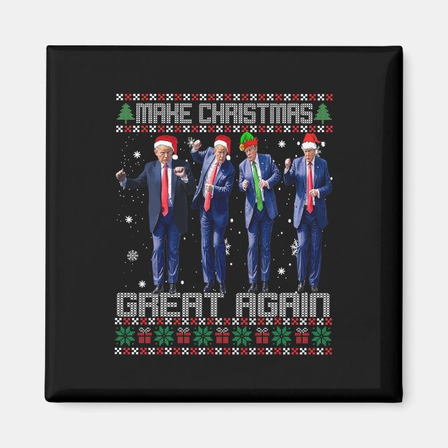 Weihnachten wieder großartig machen Ugly Sweaters  Magnet (Vorne)