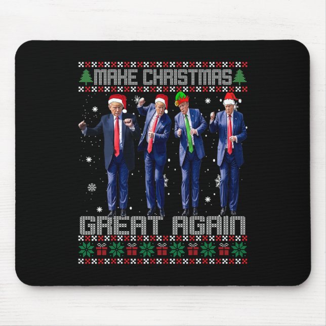 Weihnachten wieder großartig machen Ugly Sweaters  Mousepad (Vorne)