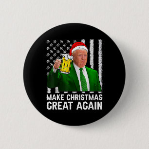 Weihnachten wieder großartig Shirt Bier trinken Xm Button