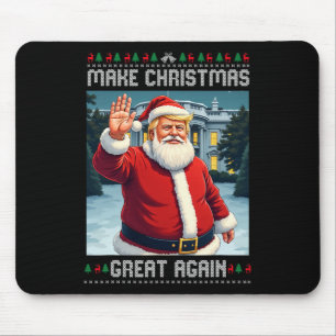 Weihnachten wieder großartig Trump Ugly Weihnachte Mousepad