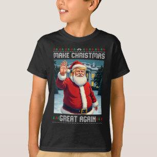 Weihnachten wieder großartig Trump Ugly Weihnachte T-Shirt