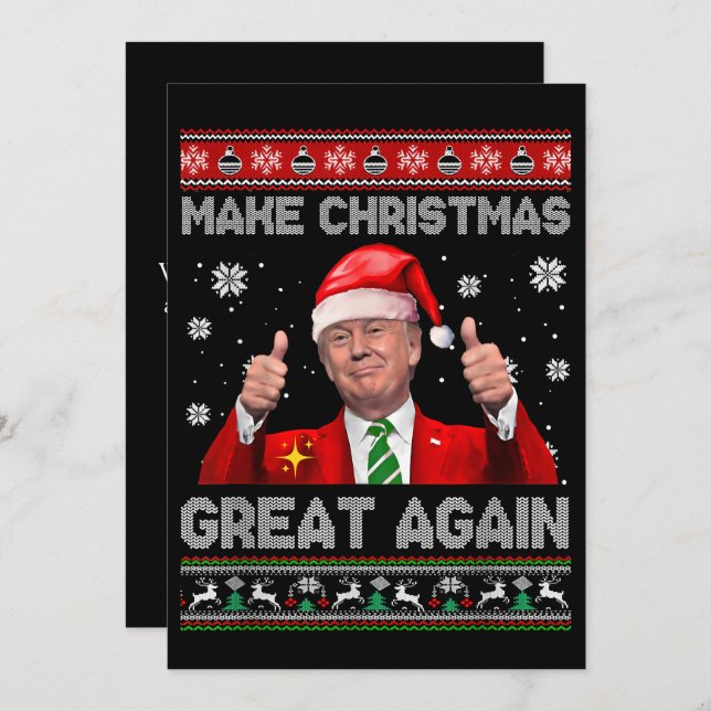 Weihnachten wieder großartig Trump Weihnachten (Vorne/Hinten)