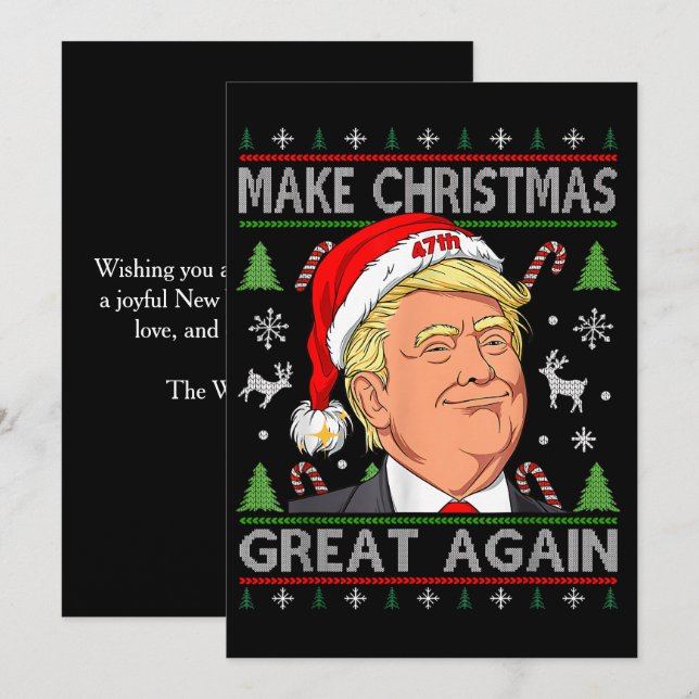 Weihnachten wieder großartig Trump Weihnachten (Vorne/Hinten)