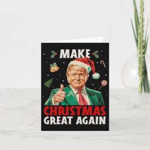 Weihnachten wieder großartig Trump Weihnachtsschne Karte
