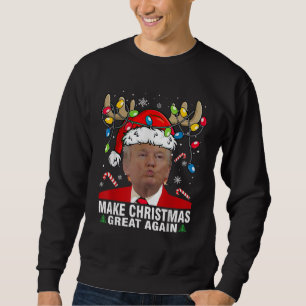 Weihnachten wieder großartig Trump Weihnachtsschne Sweatshirt