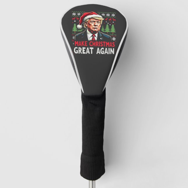 Weihnachten wieder großartig Weihnachten schwitzen Golf Headcover (Vorderseite)