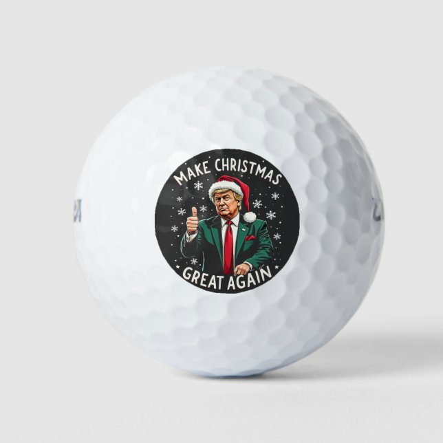 Weihnachten wieder großartig Weihnachten schwitzen Golfball (Vorderseite)