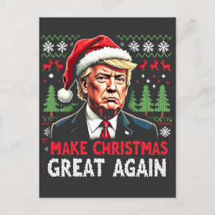 Weihnachten wieder großartig Weihnachten schwitzen Postkarte