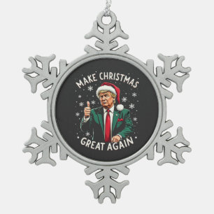 Weihnachten wieder großartig Weihnachten schwitzen Schneeflocken Zinn-Ornament
