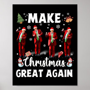 Weihnachten wieder großartig Weihnachten Trump Tan Poster