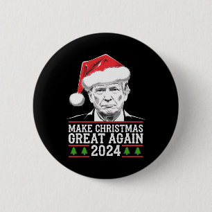 Weihnachten wieder großartig Weihnachten Trump Wei Button