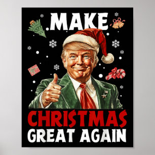 Weihnachten wieder großartig Weihnachten Trump Wei Poster