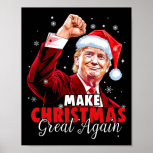 Weihnachten wieder großartig Weihnachten Trump Wei Poster