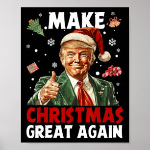 Weihnachten wieder großartig Weihnachten Trump Wei Poster