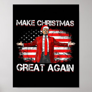 Weihnachten wieder großartig Weihnachten Trump Wei Poster