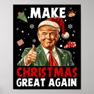 Weihnachten wieder großartig Weihnachten Trump Wei Poster