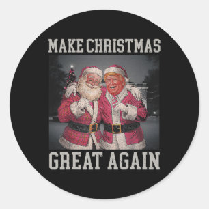 Weihnachten wieder großartig Weihnachten Weihnacht Runder Aufkleber