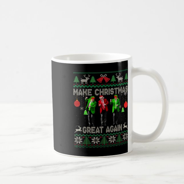 Weihnachten wieder großartig Weihnachtsmann Trump  Kaffeetasse (Rechts)