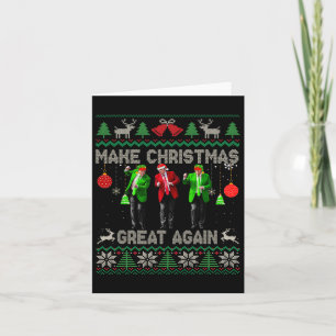 Weihnachten wieder großartig Weihnachtsmann Trump  Karte