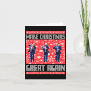 Weihnachten wieder großartig Weihnachtsmann Trump Karte