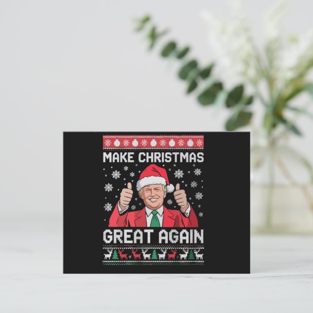 Weihnachten wieder großartig Xmas Funny Trump Paja (Stehend Vorderseite)