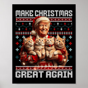 Weihnachten wieder großartig Xmas Funny Trump Paja Poster