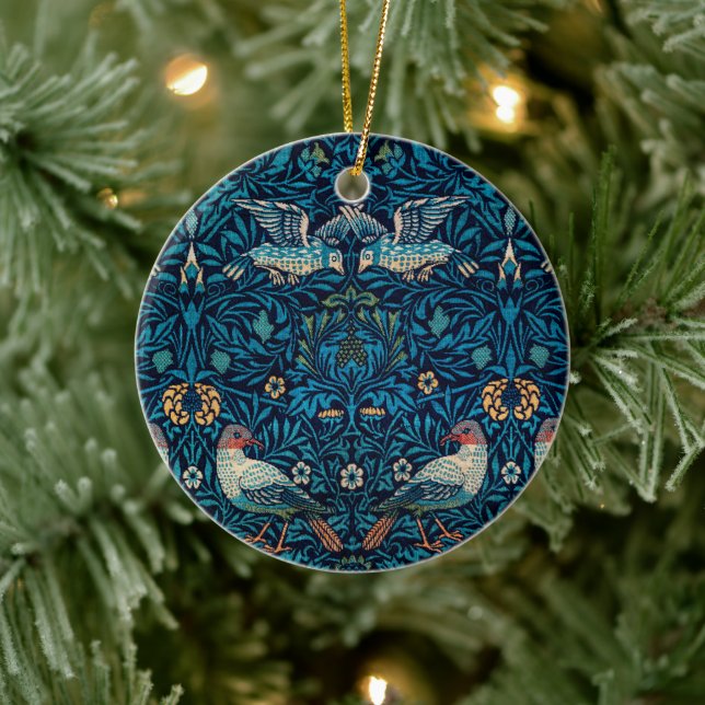 Weihnachten, William Morris Keramik Ornament (Baum)