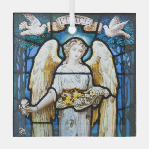 Weihnachten, William Morris "Peace Angel" Ornament Aus Glas