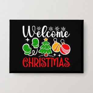 Weihnachten Willkommen Button