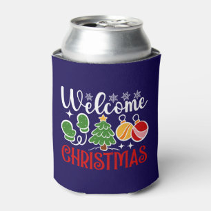 Weihnachten Willkommen Dosenkühler
