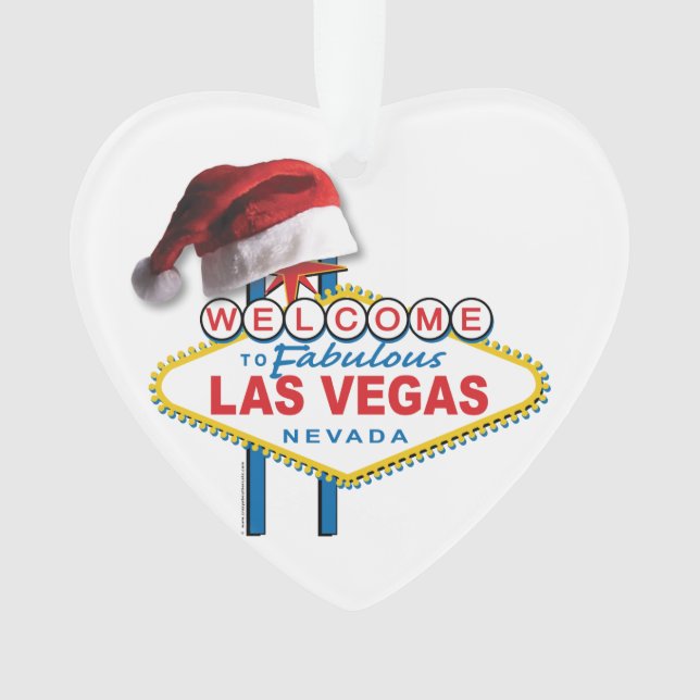 Weihnachten Willkommen im Zeichen von Las Vegas Ornament (Vorderseite)